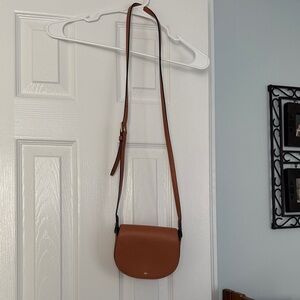Brown Leather Crossbody Bag- Tory Burch